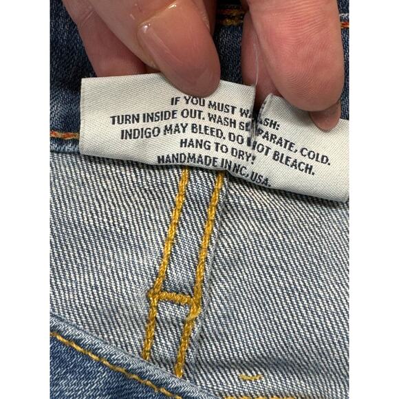 Raleigh Denim Jeans Womens 27 Blue Straight Leg Light Wash Mid Rise 5 Pocket - Picture 13 of 16